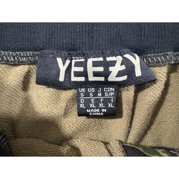 Yeezy Mens Kanye Sweat Tiger Green Camo Print Shorts Cutoff Cotton YZY Sz S - Picture 6 of 8